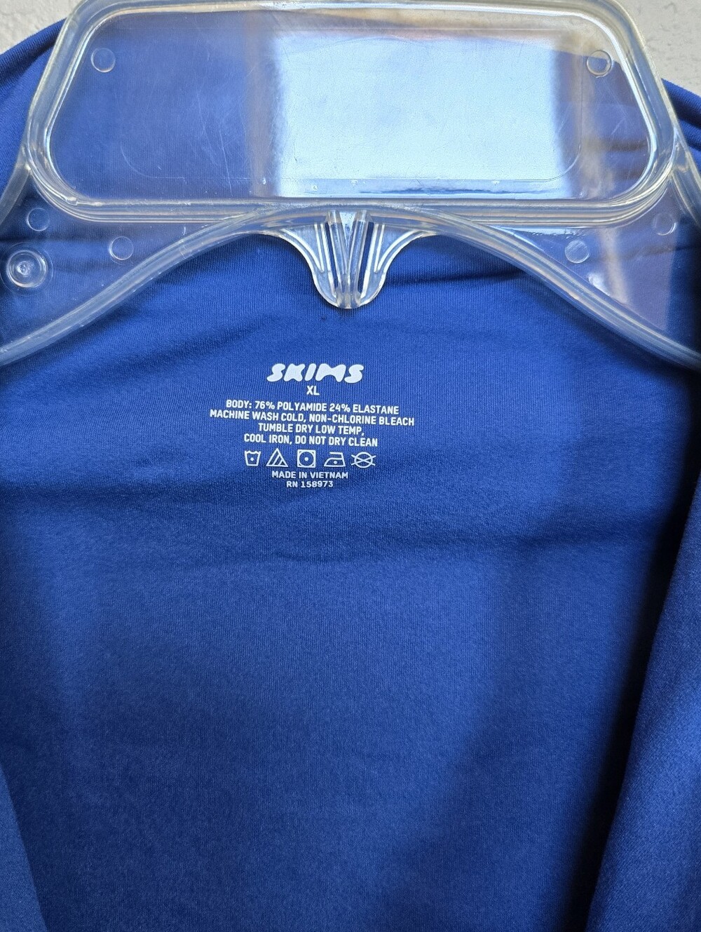 SKIMS Fits Everybody Zip Bodysuit | sapphire blue XL - Picture 5 of 5